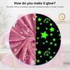Blanket Glow in The Dark Non-fading Soft Comfortable Touch Star Pattern Pink