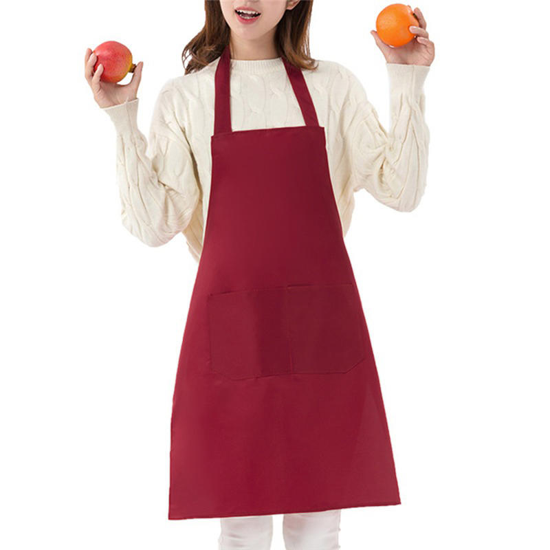 Women Men Cooking Kitchen Apron Solid Color Chef Waiter Coffee Shop BBQ Hairdresser Sleeveless Antifouling Aprons