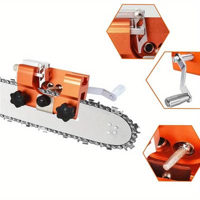 Ausgestattet mit 3/5 Schleifköpfen, handgekurbelten Kettenschleifern, tragbaren Haushalts-Hardware-Werkzeugen, Schleifketten, Ölsägen und Klingenschleifern