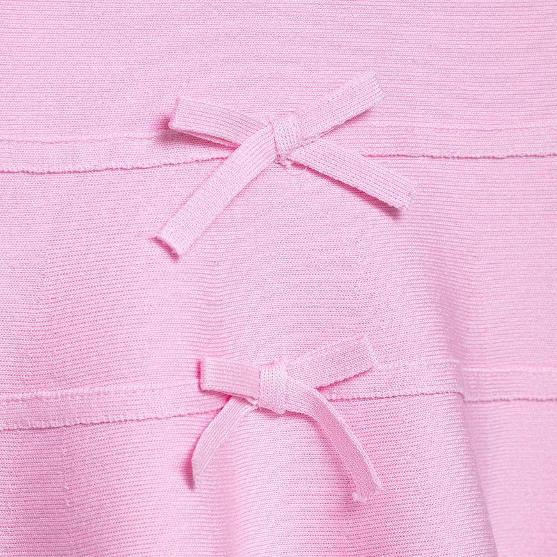Kaslead New Arrival Women's Clothing Fashion Style Short Skirt Hem Bowknot Decoration Knitting Tops 9598086