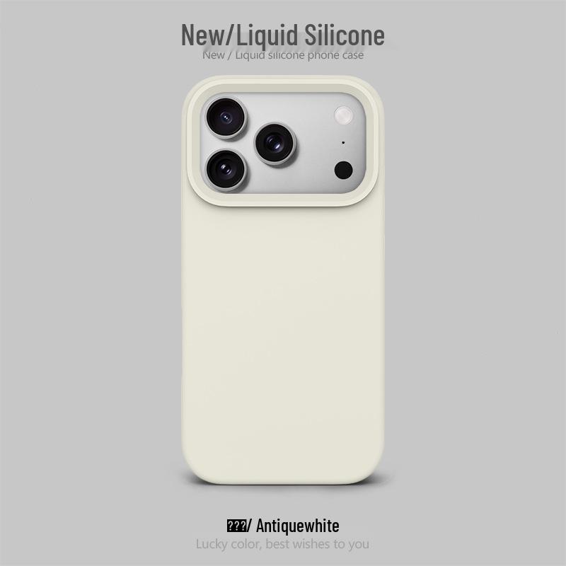 Funda de Silicona con Agujero Grande para Apple 17 Pro Max: Bolsa de aire a prueba de caídas, Protectora, Diseño simple