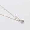OR D`OR [925 Silver] Two-tone Daisy Mini Pearl Necklace