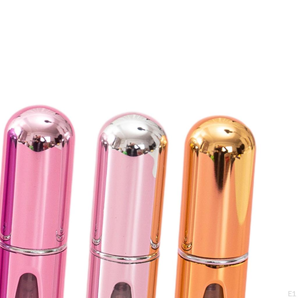 5Pcs 5ml Refillable Perfume Bottle, Portable Empty Scent Mist Sprayer Spray Pump Container