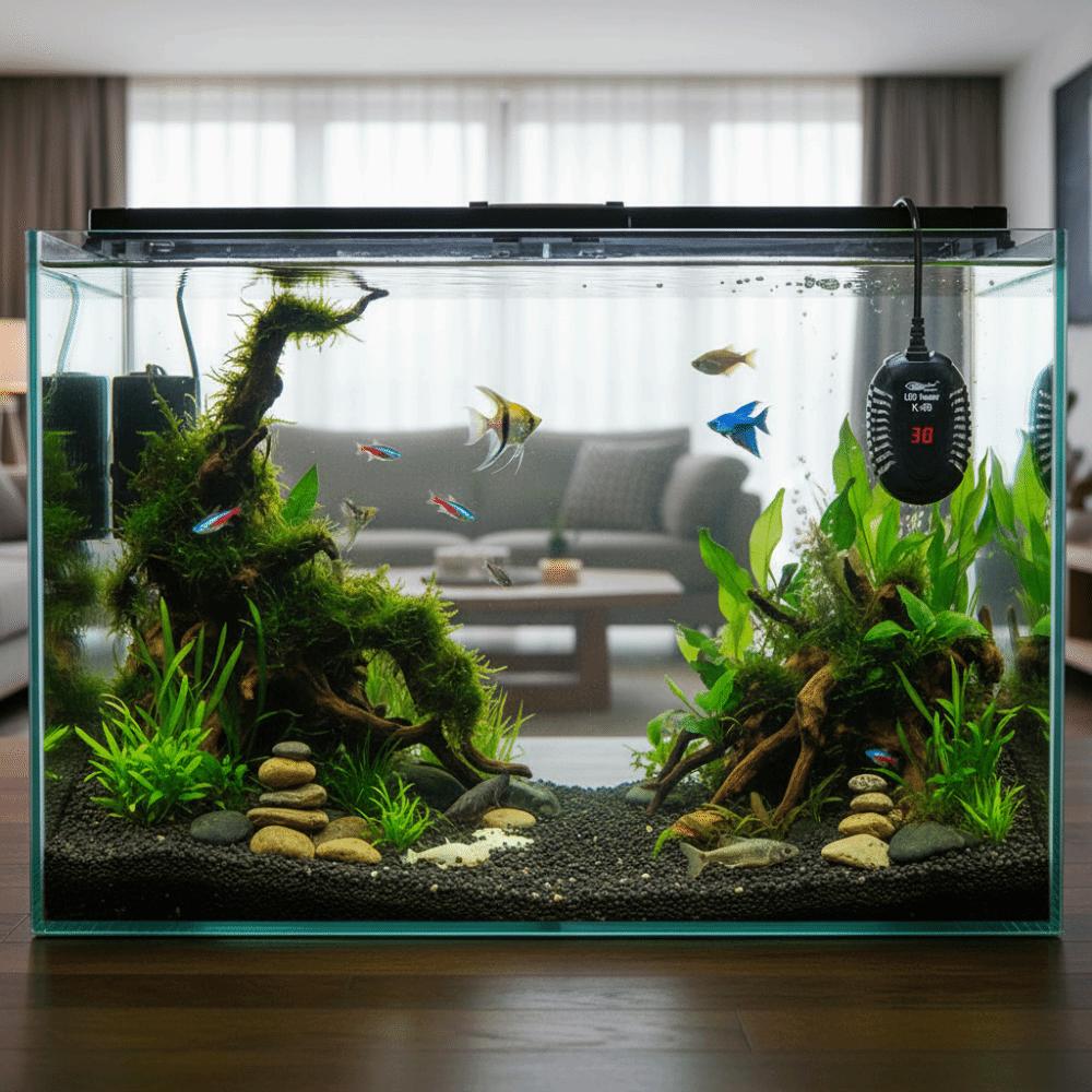 Automatic Temperature Aquarium Heater LED Digital Display Adjustable Submersible Heater Thermostat Control Precise Temperature