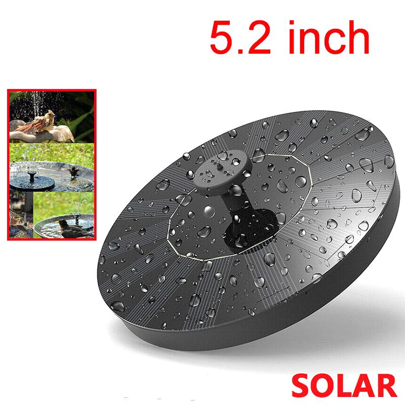 Solar Powered Floating Bird Bath Water Fountain Outdoor Pond Pool Garden Patio