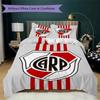 CA River Plate Pattern Bedding,Quilt Set Quilt Cover Pillowcase Home Birthday Gift(1 * duvet cover + 2 * pillowcase, without core)_lx