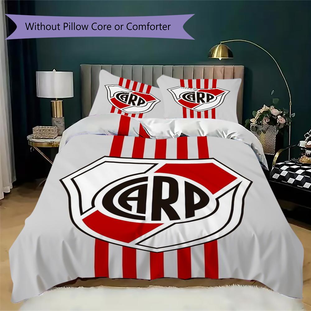 CA River Plate Pattern Bedding,Quilt Set Quilt Cover Pillowcase Home Birthday Gift(1 * duvet cover + 2 * pillowcase, without core)_lx