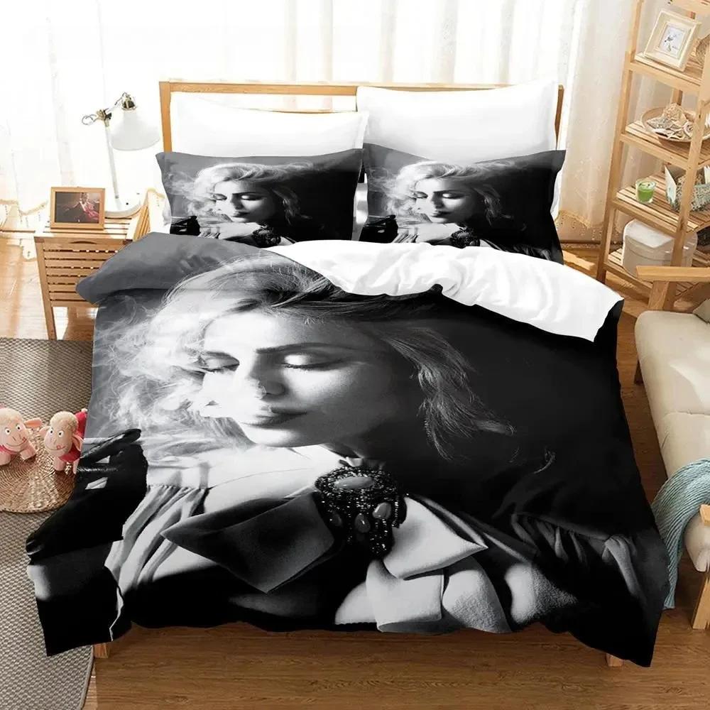Singer Madonna Bedding Set Single Twin Full Queen King Size Bed Set Adult Boys Bedroom Duvet Cover Sets 3D Print