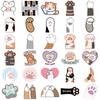 61pcs Cat Paw Stickers, Cute Paw Print Stickers Funny Funimost Vinyl Waterproof Stickers for Water Bottle Laptop