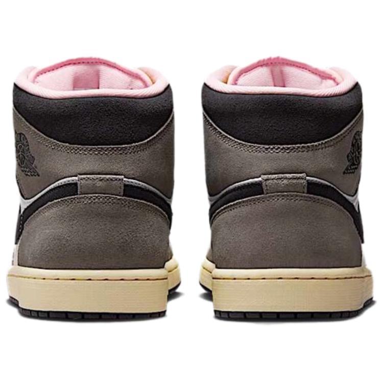 Air Jordan 1 Mid Cave Stone Unisexové tenisky Šedá Bílá Olejově šedá HQ2011-100
