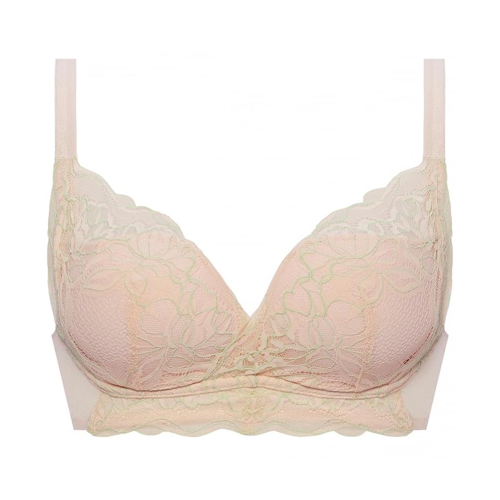 AMOSTYLE Free Me Bra Flowing Flower M001 M2 Size Non-Wired (Beige)