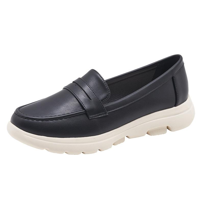 

2026 Autumn And Winter New Large-Size Casual And Fashionable Non-Slip Soft Sole Mother Shoes For Women Simple One-Step Pedal 35