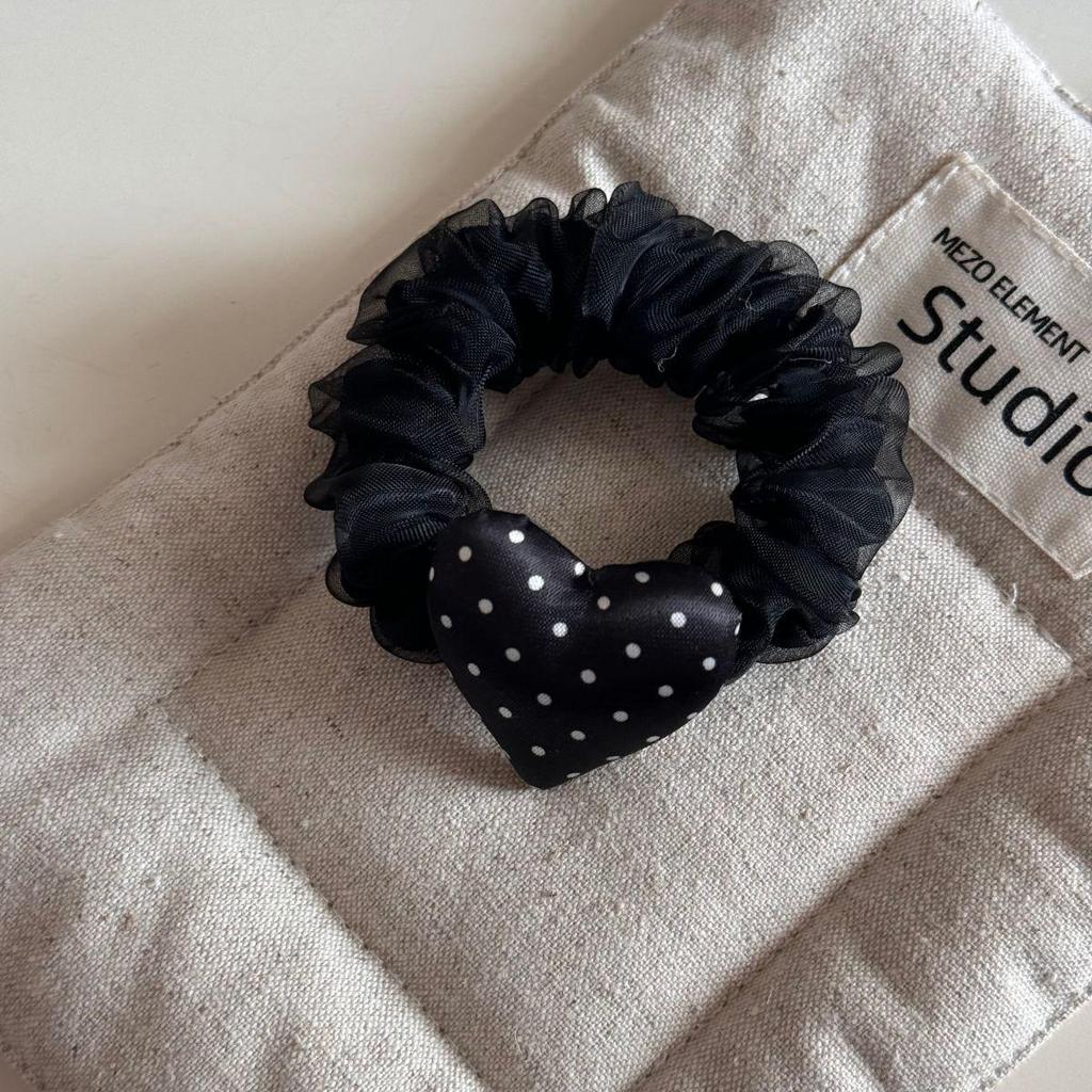 French Black & White Polka Dot Bow Hair Claw – Versatile Fashion Shark Clip