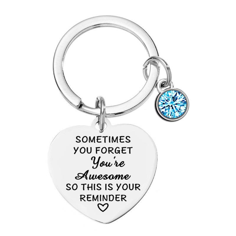 

Heart-Shaped Stainless Steel Keychain for Animal Lovers - Ideal Gift for Sisters and Friends