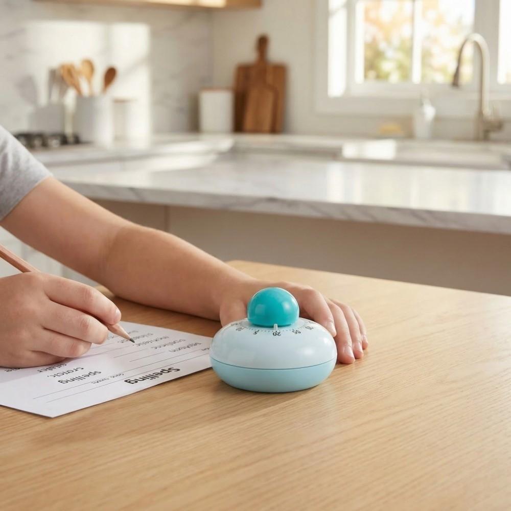 Mechanical Operation Kitchen Cooking Timer Magnetic Suction Children Study Timer  Time Management