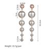 Trendy European & American-Style Imitation Pearl Pendant Earrings for Women