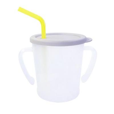 Agaphra Kouzelný hrneček se slámkou 300 ml, 1 kus, šedý