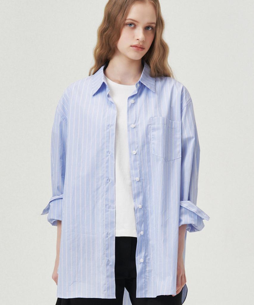 LOVLOV Over Fit Stripe Shirt