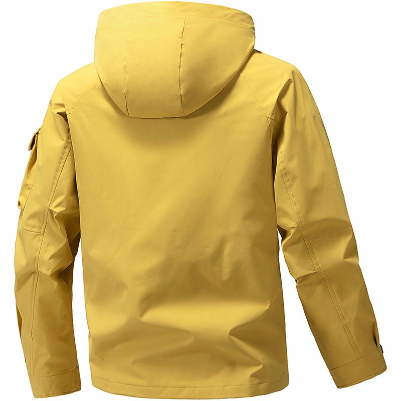 Men's Versatile Hooded Windbreaker: Trendy, Casual, Sporty, and Minimalist for Spring and Autumn