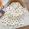 Summer New Pajamas Women's Short-sleeved Shorts Thin Cloud Cotton Cartoon Cute Large Size Korean Version Loungewear