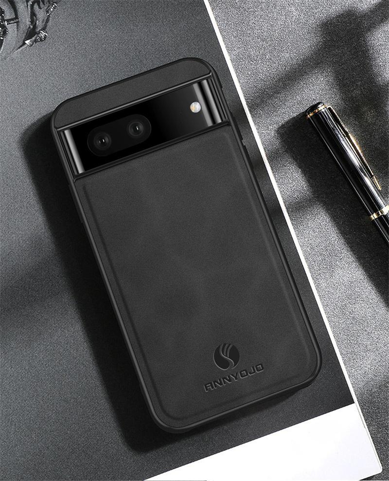 Pouzdra Pro Google Pixel 9 Pro XL Magnetické Matné Kožené Pouzdro na Telefon Pro Pixel 8 7 Pro 8A 7a 6 9 Pro Měkký Silikonový Nárazník Kryt Ochrany Objektivu Fotoaparátu