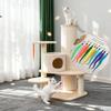 10PCS Cat Worm Toy, Replacement Cat Worm Toy Refills with Black String Cats Wand Attachments Worms Toys for Indoor Cats Kitten