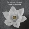 62KD Porte-encens Lotus Censer Support Accessoire Ménager pour Temple Salon Bureau Décoration