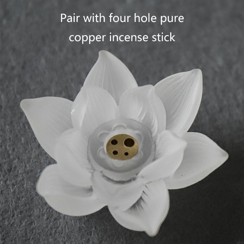 

62KD Lotus Flowers Incense Holder Censer Bracket Household Accessory for Temple Living Room Office Decoration CHINA
