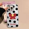 Green Love Heart Bow Feather Texture Phone Case for iphone 16 15 14 7 8 Plus 13 Pro Max X XS XR SE 2022 Silicone Shell TPU Cover