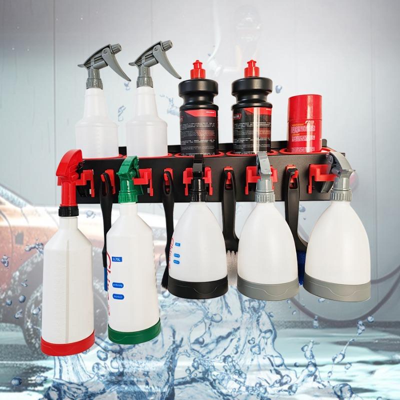 Wall Mounted Spray Bottle Holder, Grinding Agent Wax Bottle Holder, Multifunctional Tool Storage Rack