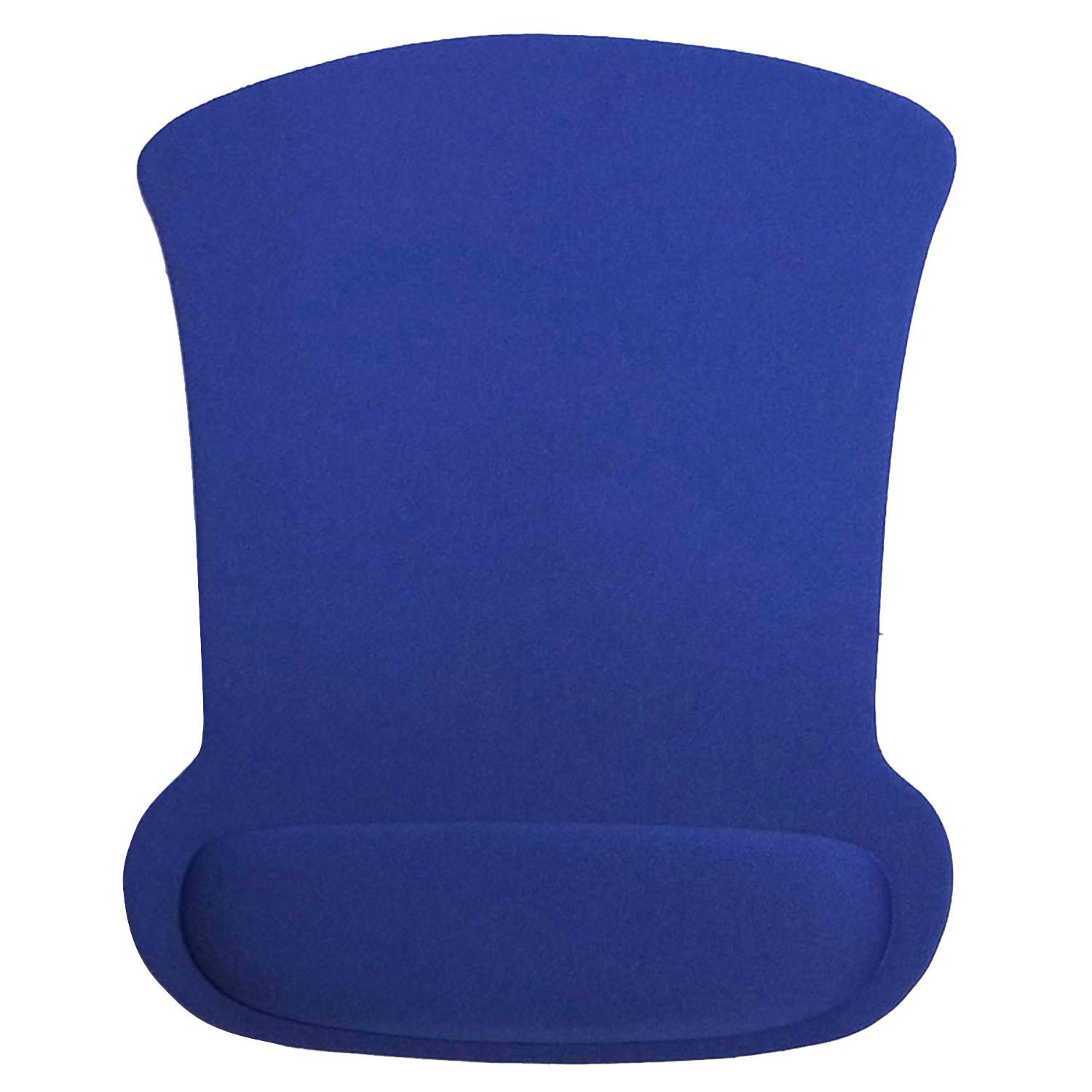 

Коврик для мыши с гелевой подставкой для запястий, игровой коврик для мыши, противоскользящий удобный коврик для компьютера, ноутбука, офиса, машинистки One Size синий