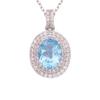 S925 Sterling Silver Colored Treasure Necklace Women'S Natural Topaz Citrine Amethyst Garnet Peridot Pendant