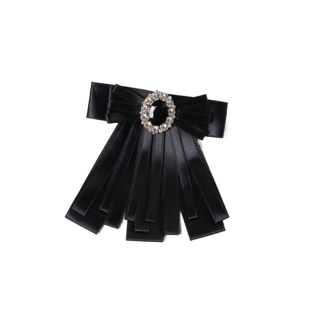 Alloy Bow Tie Gift Crystal Rhinestone Bowtie Luxulry Bowknot Brooches
