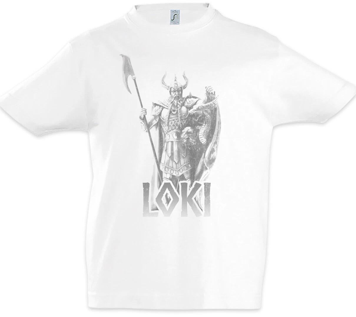 Loki Boys kids boys T-Shirt Vikings Valhalla Odin Odhin Norsemen Nordic God German God 100