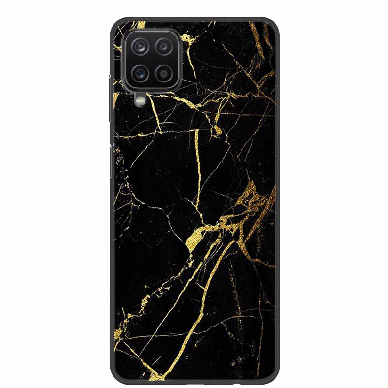 For Samsung A12 Case Marble Soft Silicone Back Case for Samsung Galaxy A12 GalaxyA12 Nacho A 12 SM-A125 Phone Cover Coque Fundas