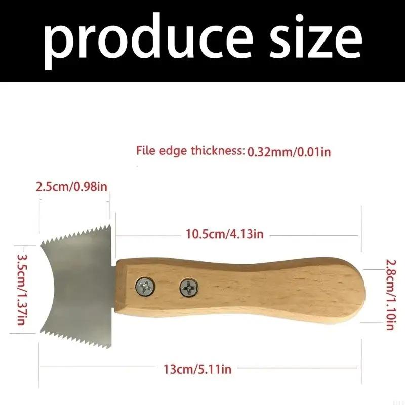 Pins Clean Cutter Stainless Steel Guitar Nut Slot Cutter Measuring Ruler Guitar Repair Tool Set