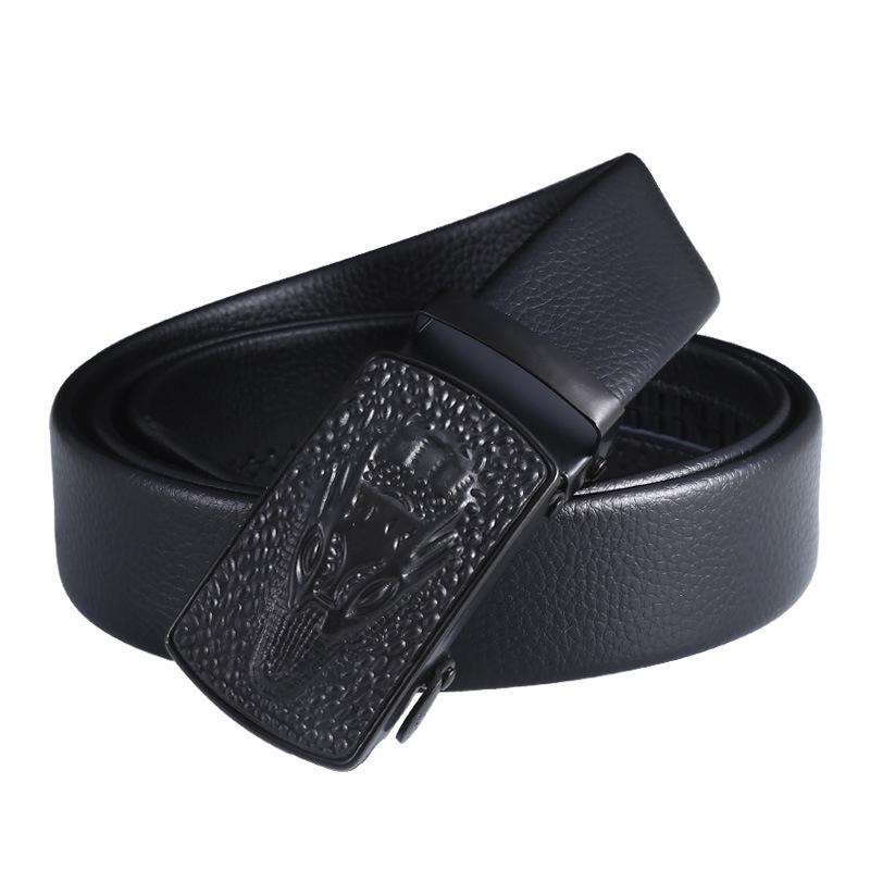 Men's Automatic Buckle Leather Belt - Business, Casual, and Durable Gift Option