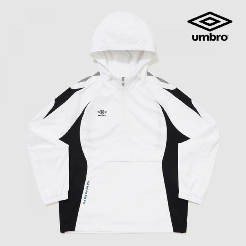Umbro Woven Anorak Hood Warm Up Ur121swt38 Wht blacks/090