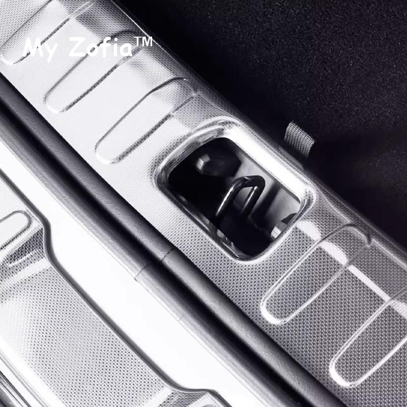 For Leapmotor C10 2024 2025 Car Stainless Steel Rear Trunk Scuff Plate Cover Protector Sill Trunk Tread Plate Trim Accessories