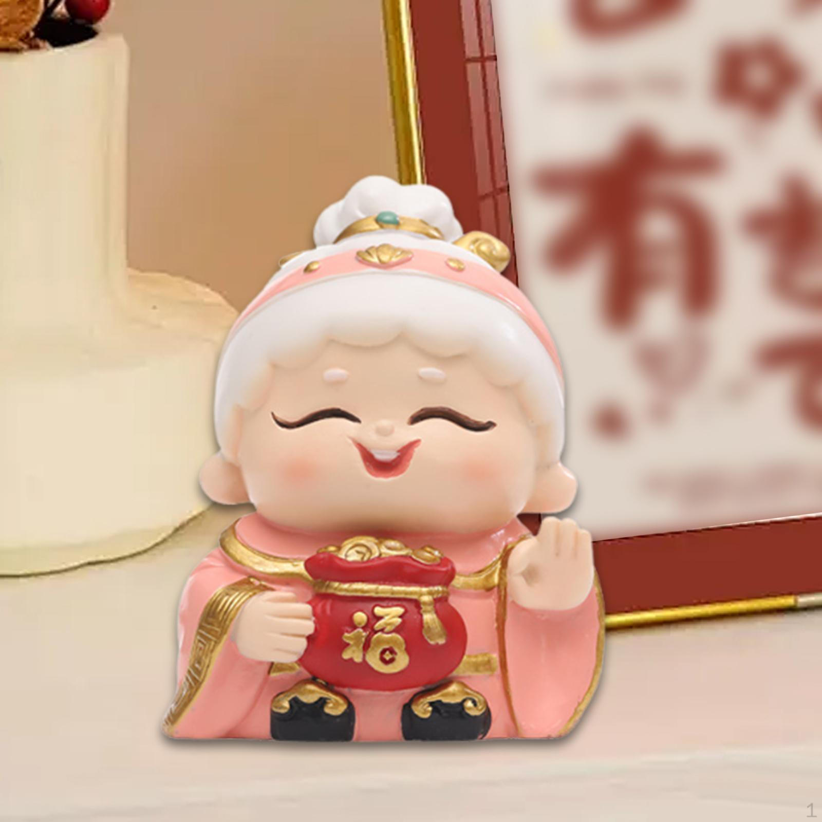 

Декор приборной панели автомобиля Полимерные изделия Коллекционная мультяшная миниатюрная китайская декоративная фигурка богатства Style D