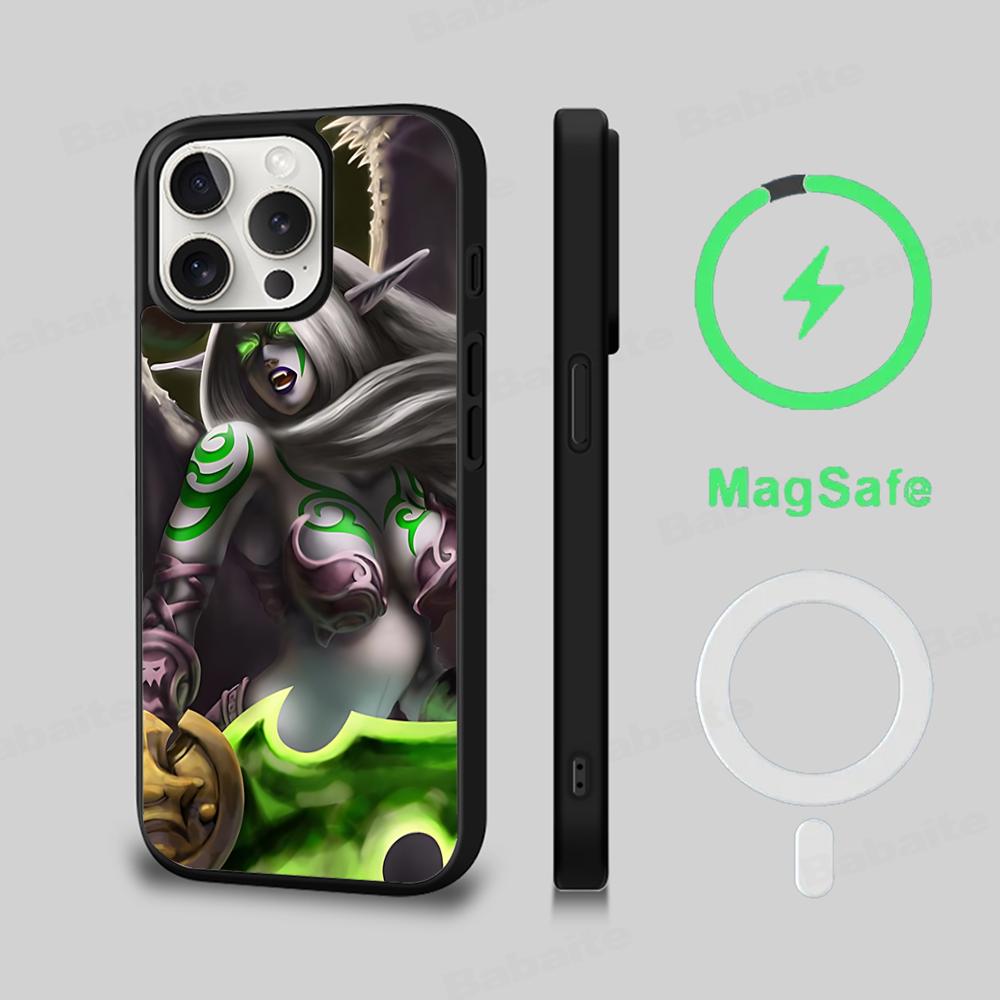 

World Of Warcraft Phone Case Magnetic Case For IPhone 16 14 13 12 11 15 Pro Max Plus For Magsafe Wireless Charge Cover iPhone 16