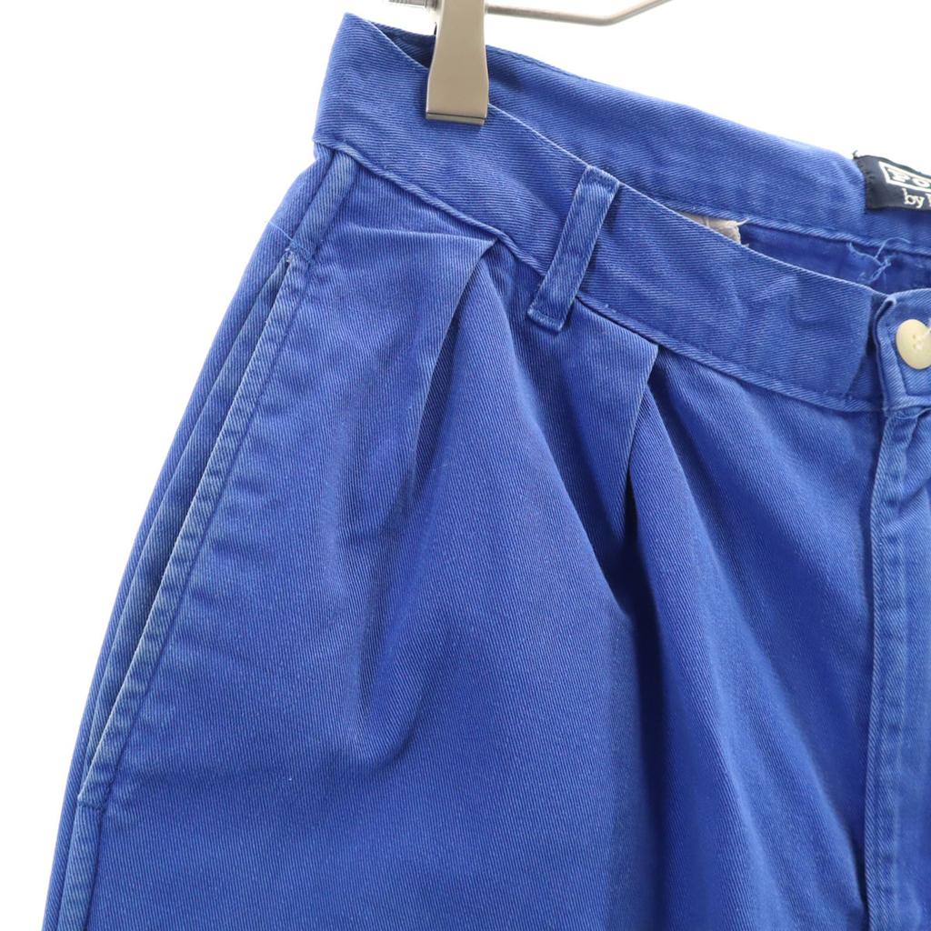 Polo by Ralph Lauren 80s Vintage 42 Talon Made In USA Tack Pants W29 Blue Men's Used