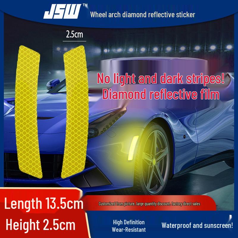 Reflective Car Wheel Arch Luminous Nighttime Anti-Collision Sticker