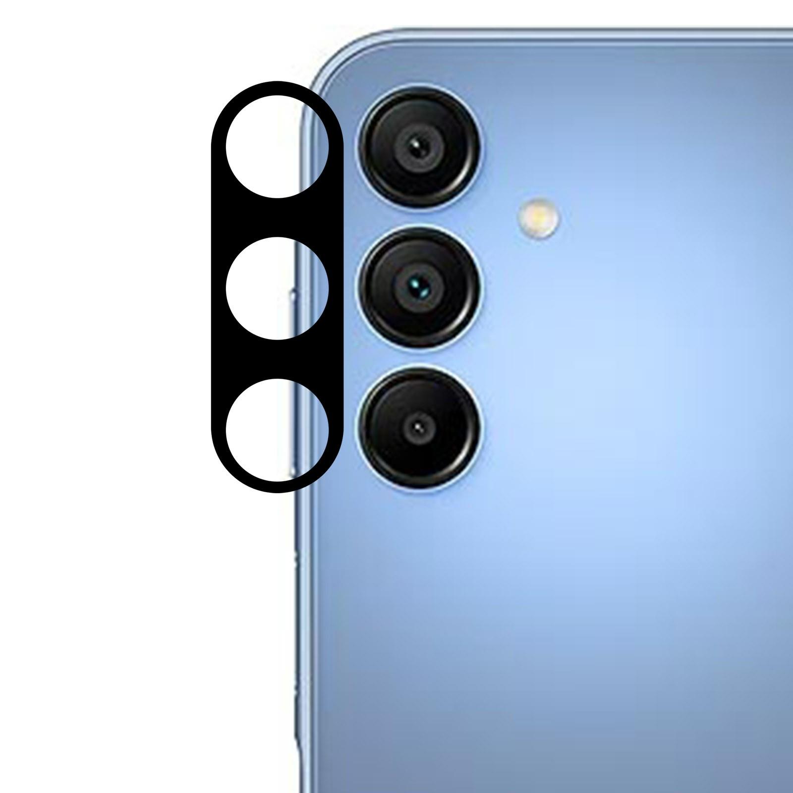 

For Samsung Galaxy A16 5G/A16 4G Camera Lens Protector Black Silk Printing Tempered Glass Lens Film Type A