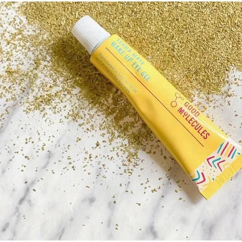 Gel para Ojos, Ingredientes Naturales, con Cafeína Ácido Hialurónico, Fórmula Revitalizante para Todos los Tonos de Piel Beige Claro, Hinchazón, Ojeras, Cuidado para Debajo de los Ojos
