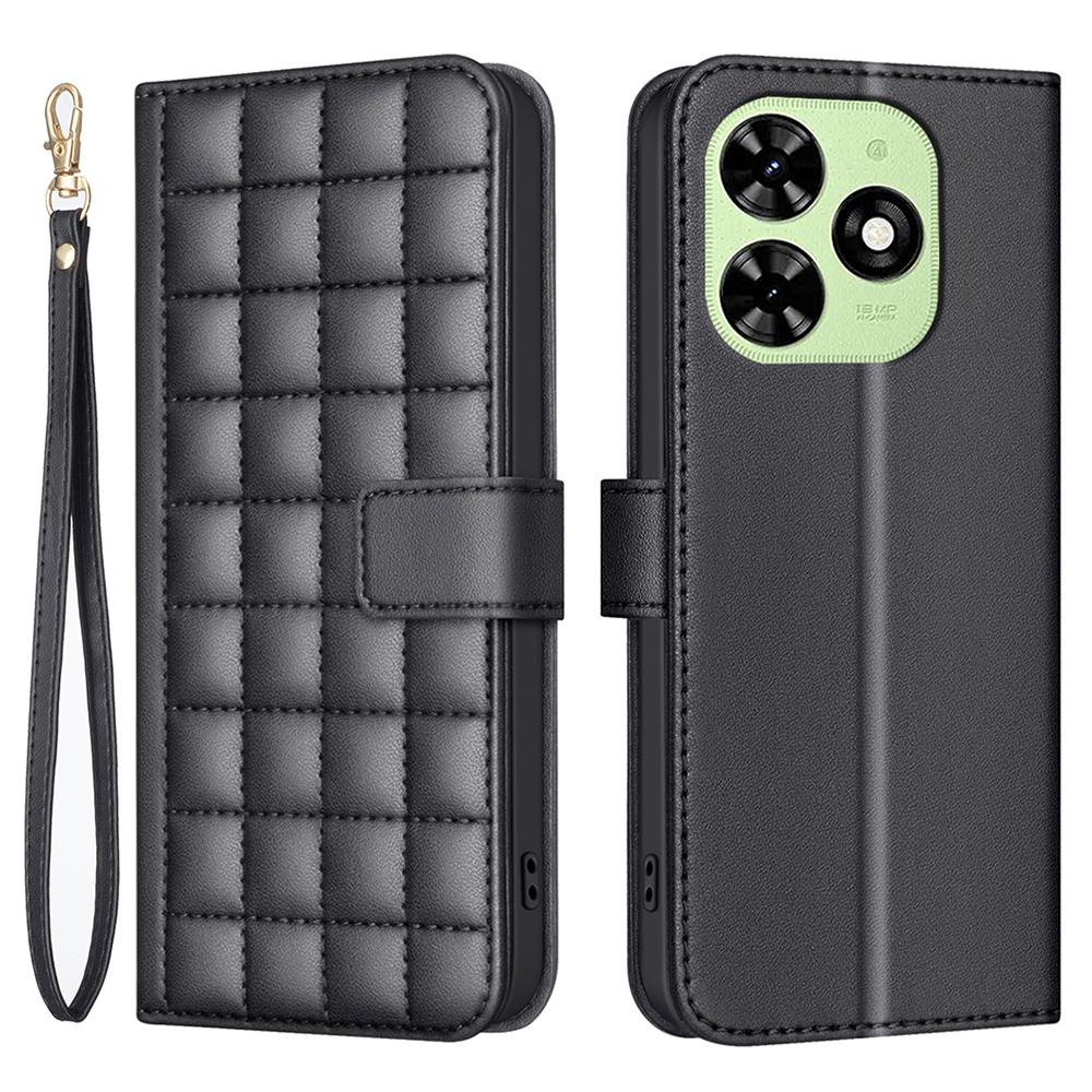 

For TECNO Spark 20C/Spark Go 2024 4G/Pop 8 Case Wallet Leather Phone Cover Black
