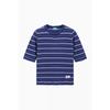 Benetton Women Scallop Line Short Sleeve Knit Bakp62631