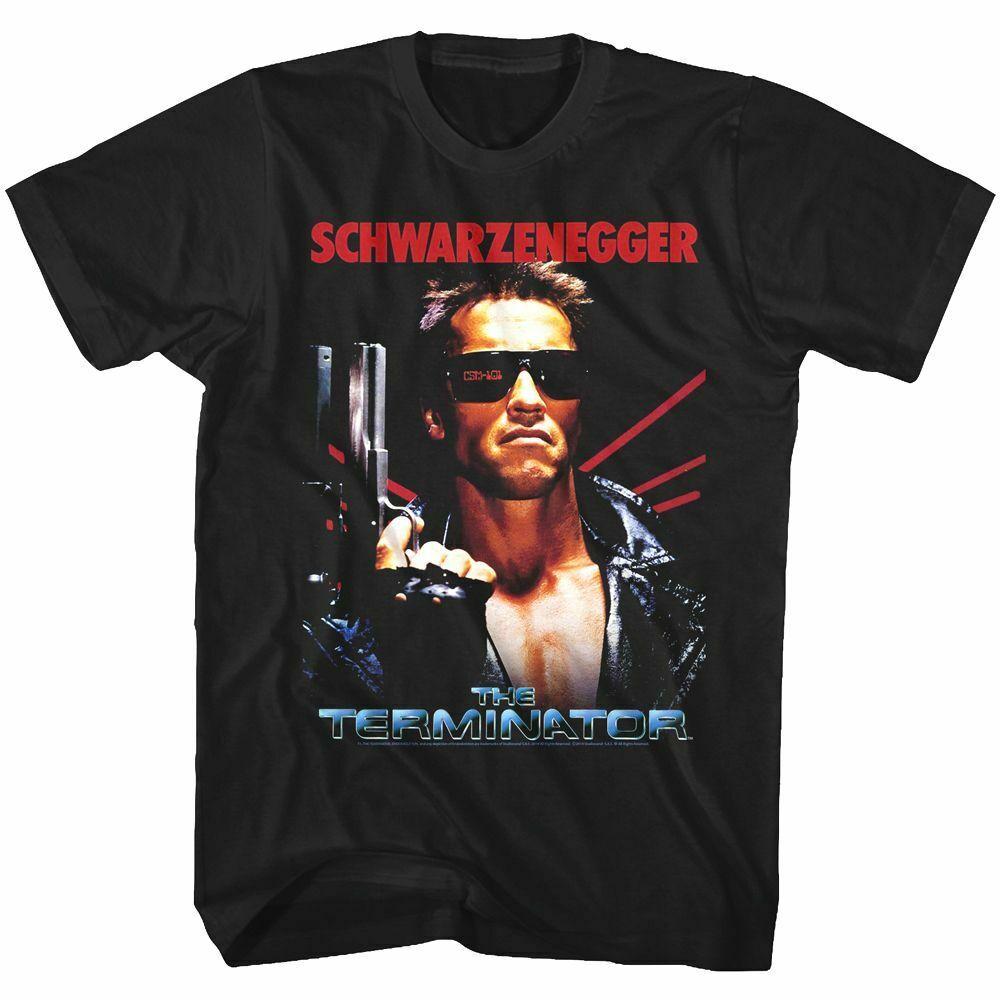 1984 Hollywood Classic Movie Joint Terminator The Terminator Male Schwarzenegger Retro Tshirt Comfortable and Breathable Y2K