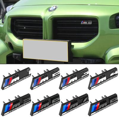 ABS Car Styling Front Grille Emblem Stickers Accessories For M Power Thunder M1 M2 M3 M4 M5 M6 M7 M8 F48 G01 E84 F30 G11 G07