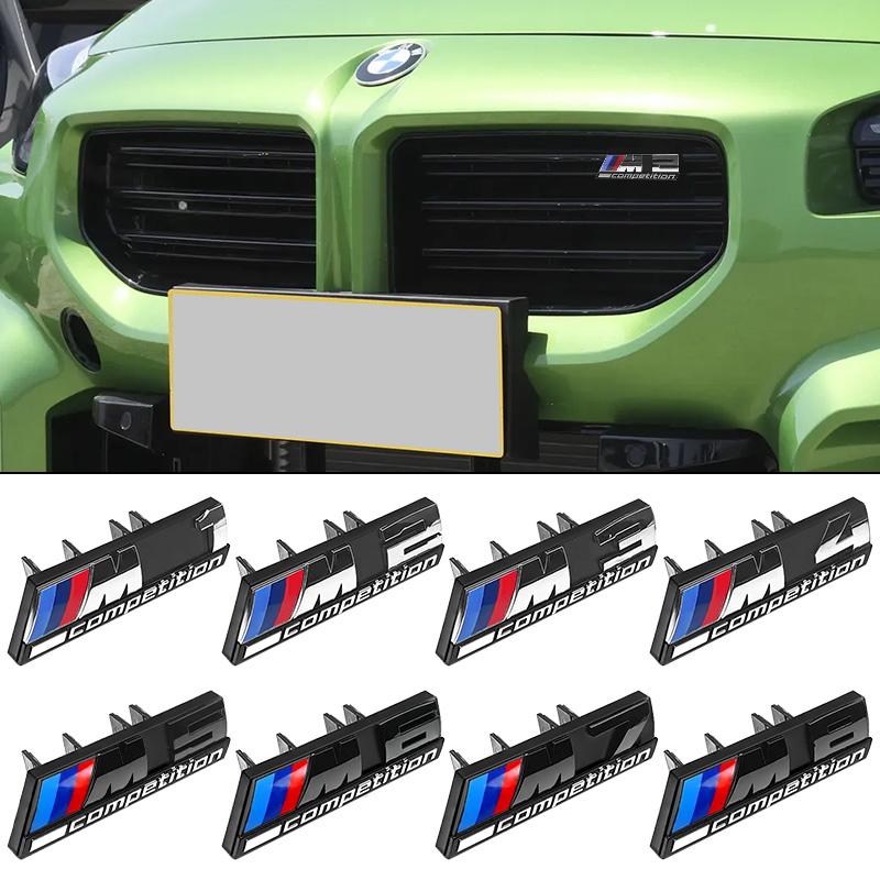 3D Car Front Grille Badge Emblem Buckle For BMW M Power Thunder M1 M2 M3 M4 M5 M6 M7 M8 F48 G01 E84 F30 G11 G07